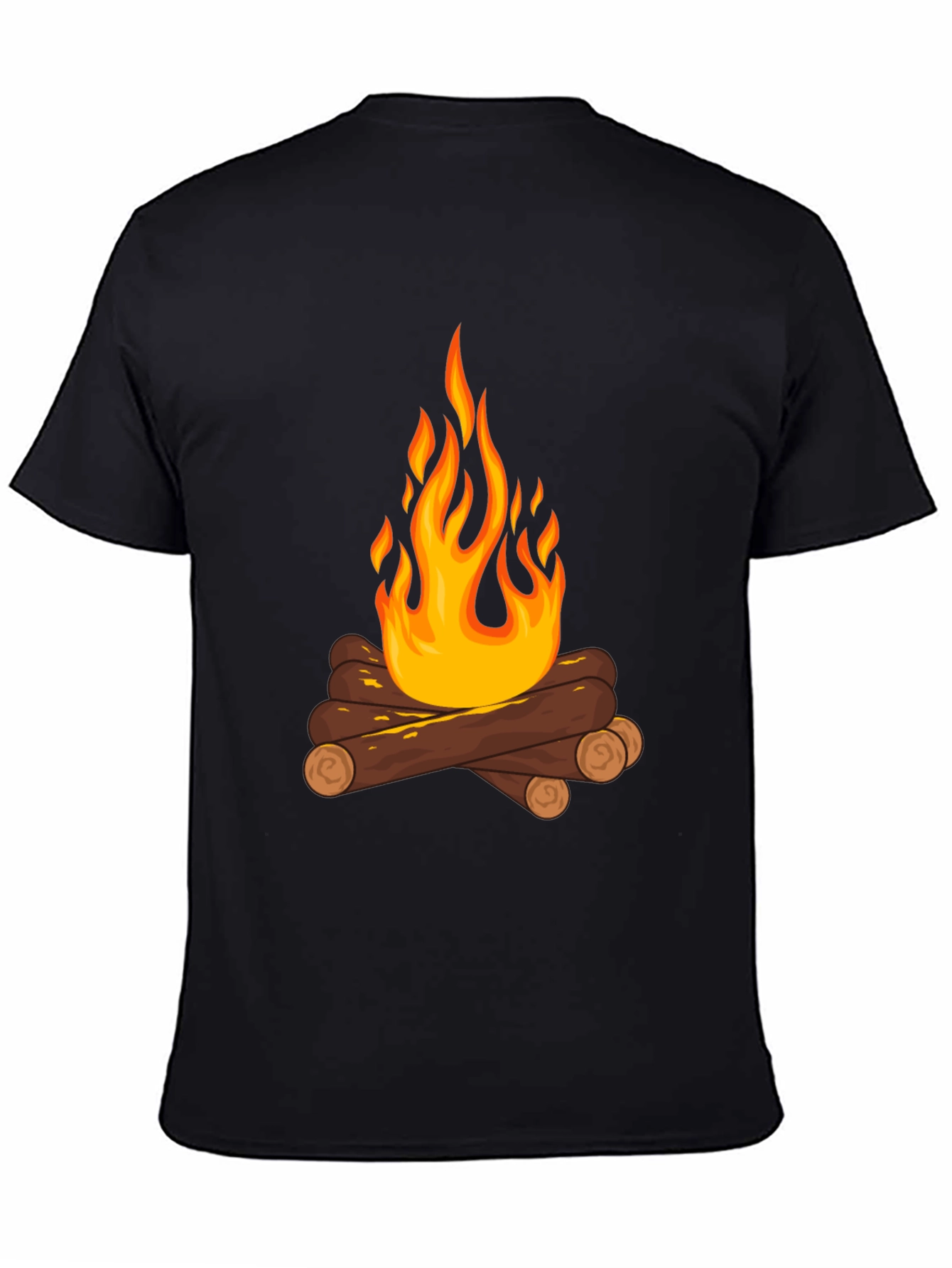 Black Campfire Graphic Tee - Cozy Comfort view 4