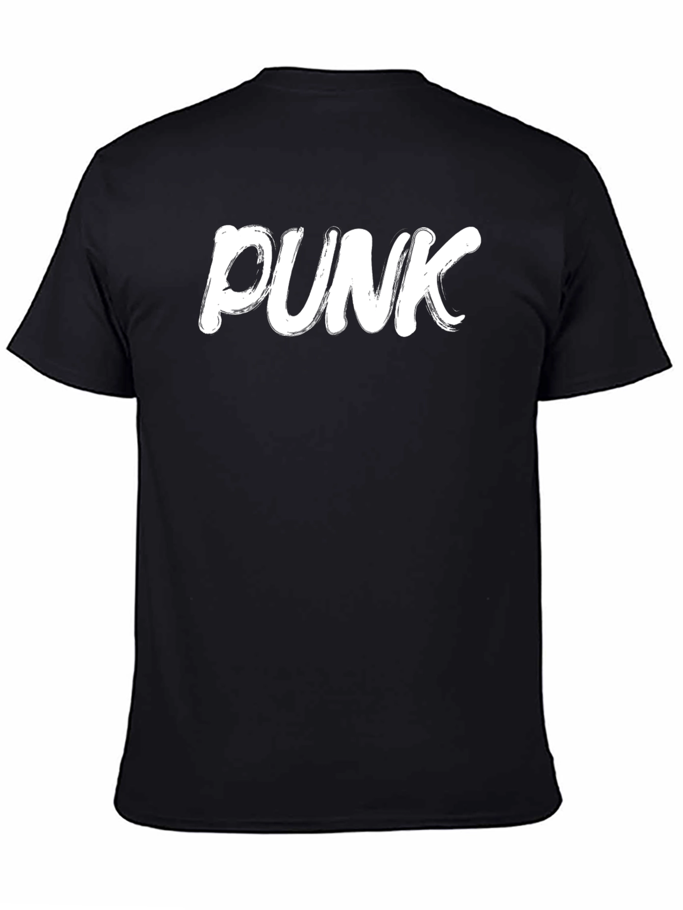 Black Black PUNK Graphic T-Shirt view 4