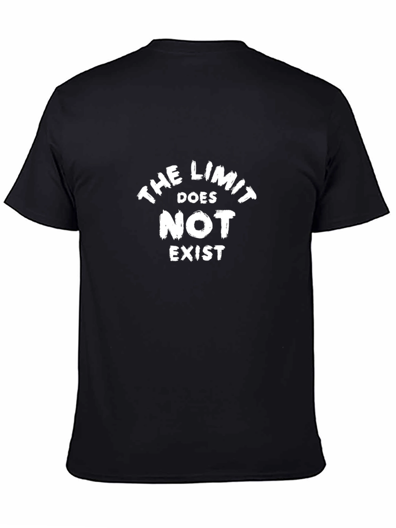 Black The Limit Does Not Exist Graphic Tee view 4