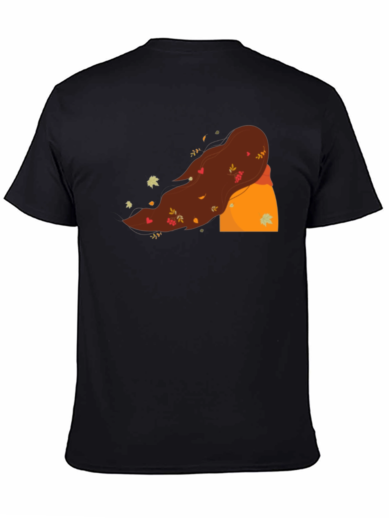 Black Autumn Winds T-Shirt - Unique Fall Design view 4