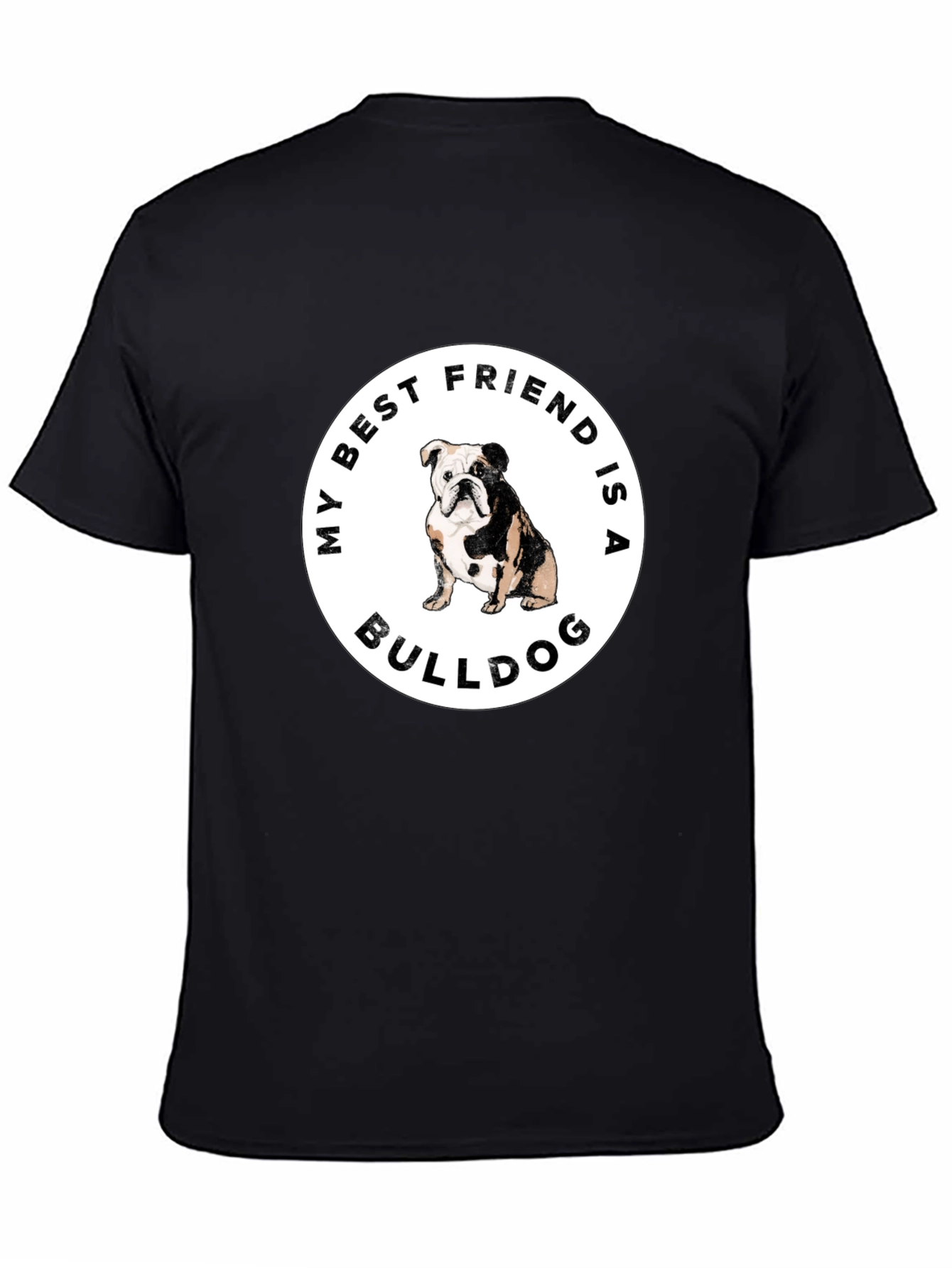 Black Bulldog Best Friend Graphic Tee view 4