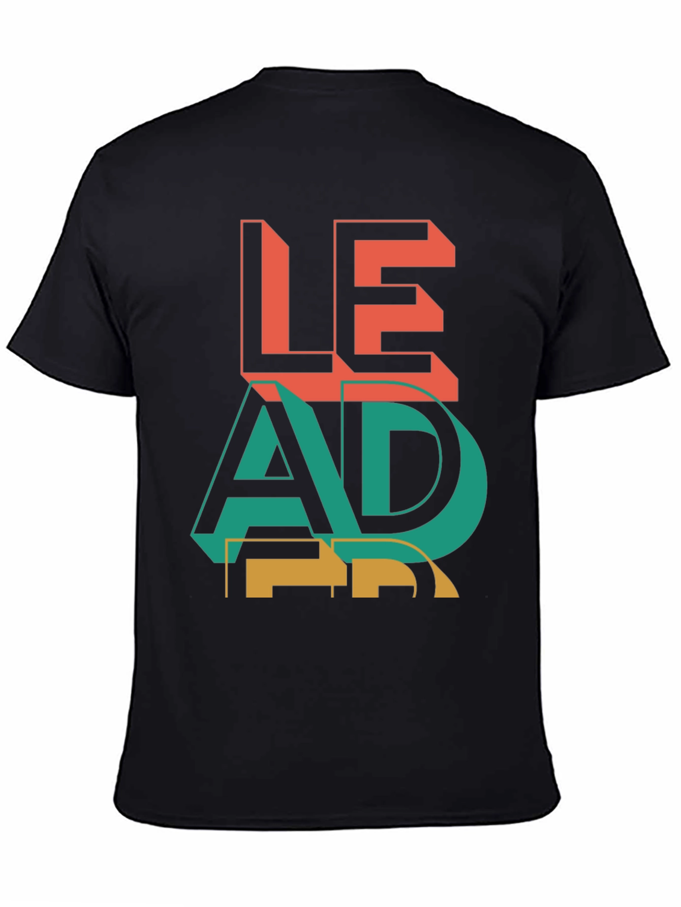 Black Bold Graphic Tee - LEAD view 4
