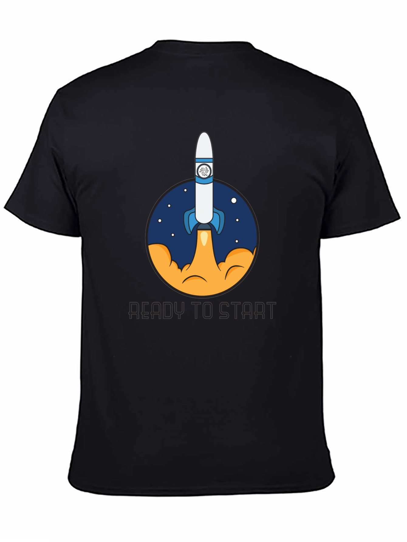 Black Rocket Launch Graphic T-Shirt - Ready to Start view 4