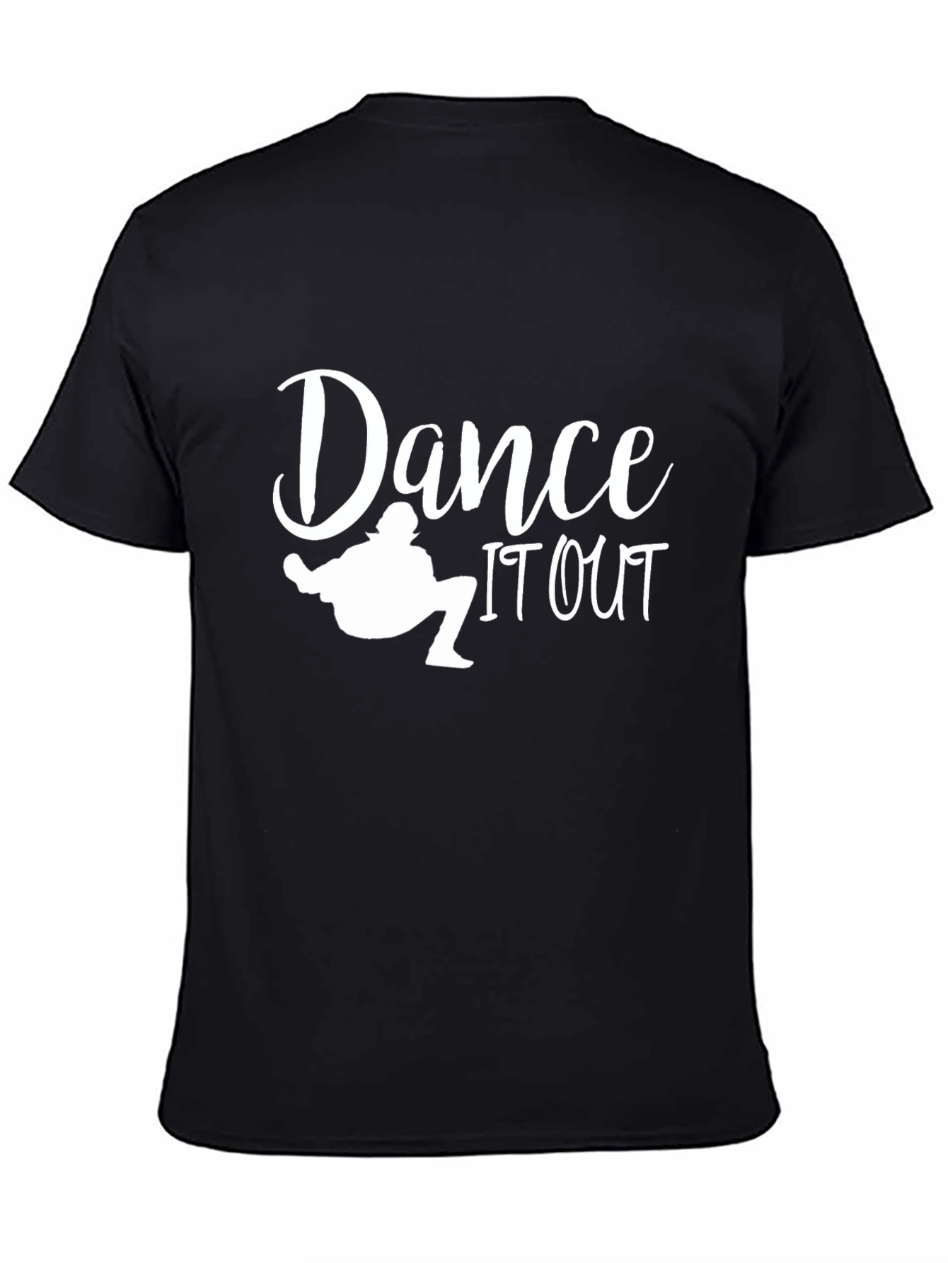 Black Dance It Out Graphic Tee - Black Cotton T-Shirt view 4