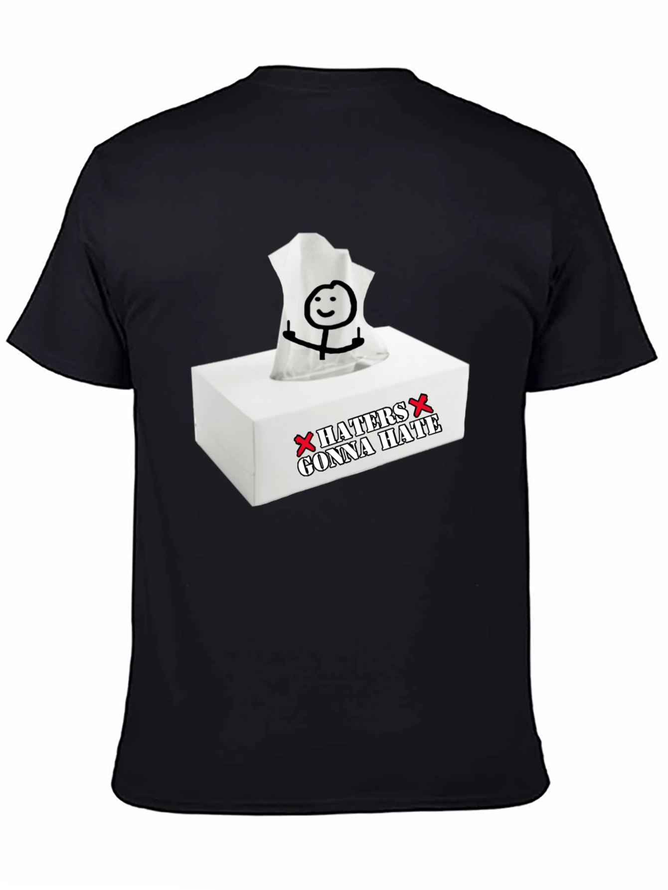 Black Haters Gonna Hate Funny Graphic Tee view 4