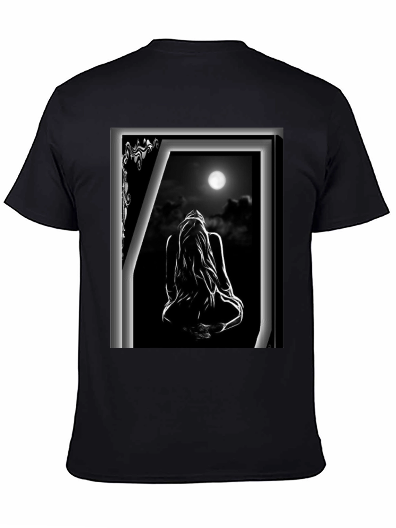 Moonlit Silhouette Graphic T-Shirt - 4