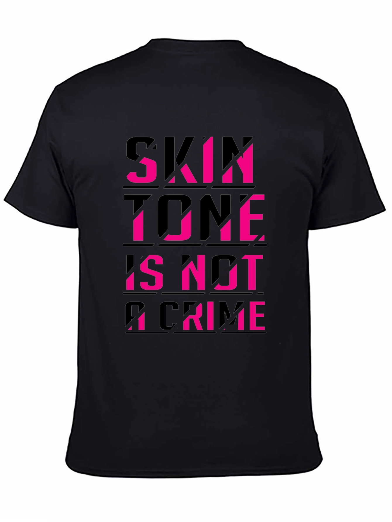 Black Skin Tone Is Not A Crime Black Tee view 4