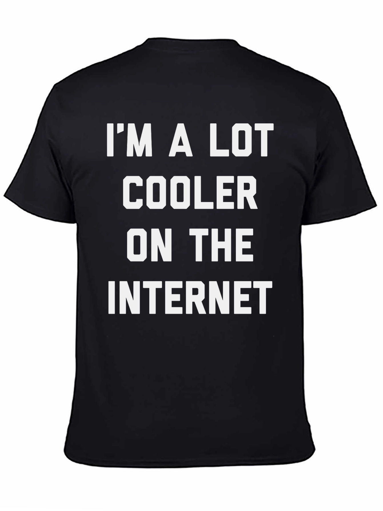 Black Cooler on the Internet Graphic Tee - Black view 4