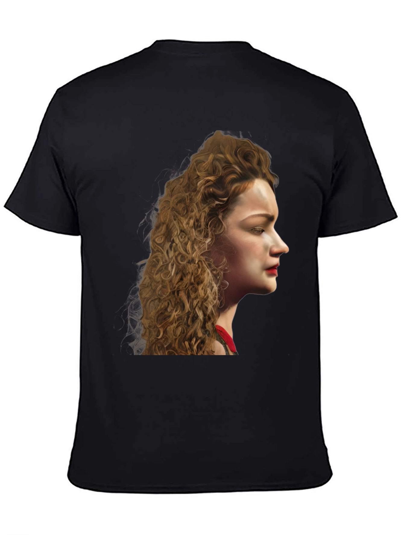 Black Woman Portrait Black T-Shirt view 4