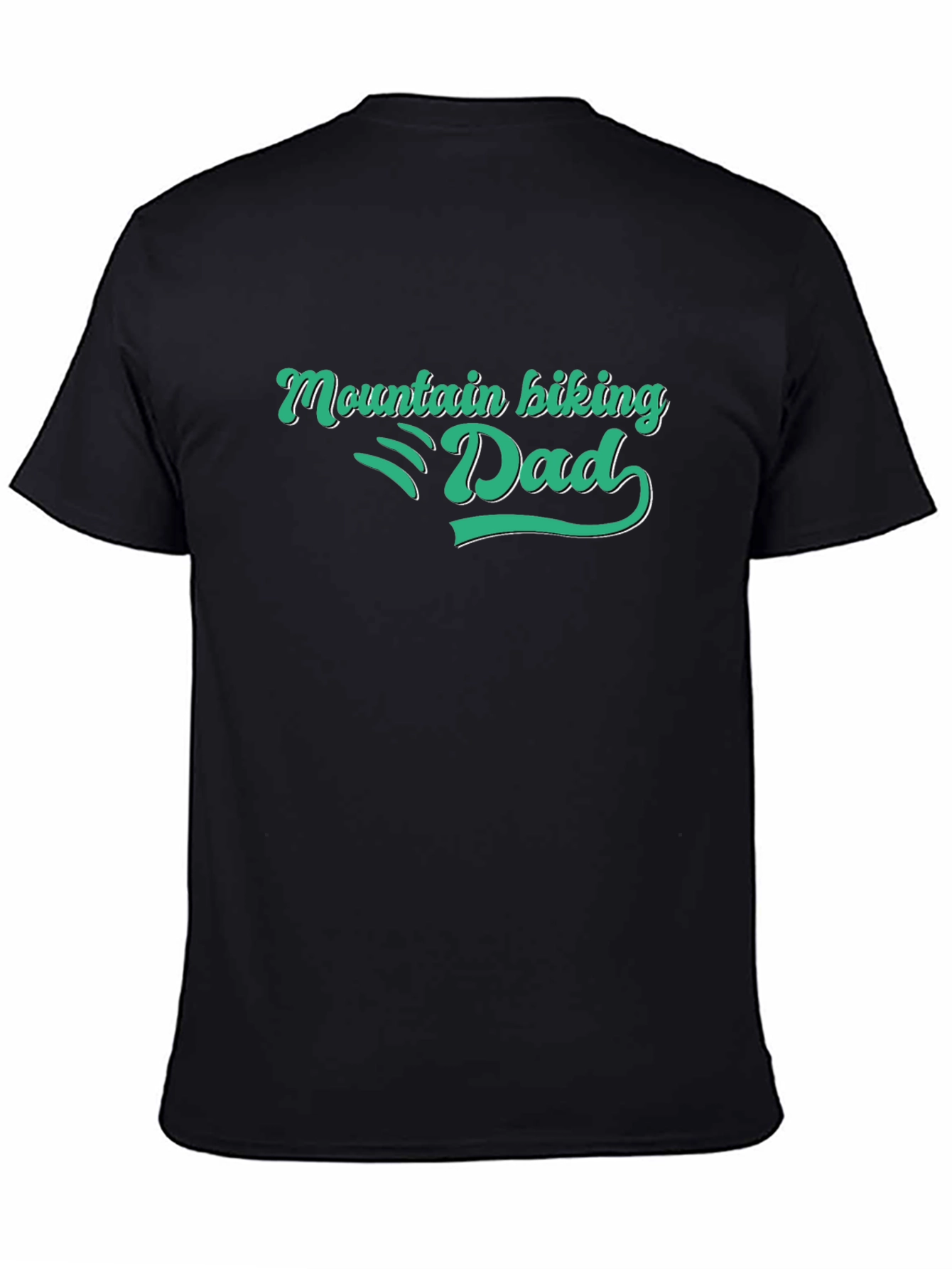 Black Mountain Biking Dad Tee - Black view 4