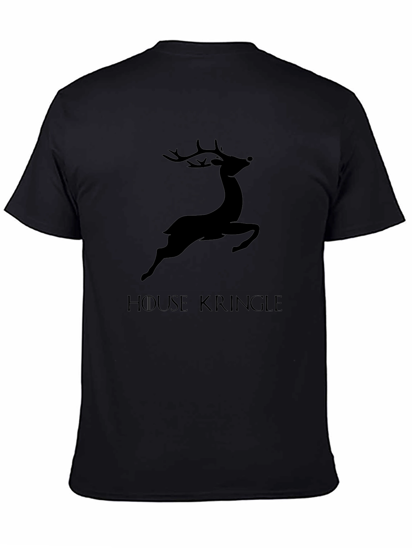 Black House Kringle Men's Graphic T-Shirt - Black view 4