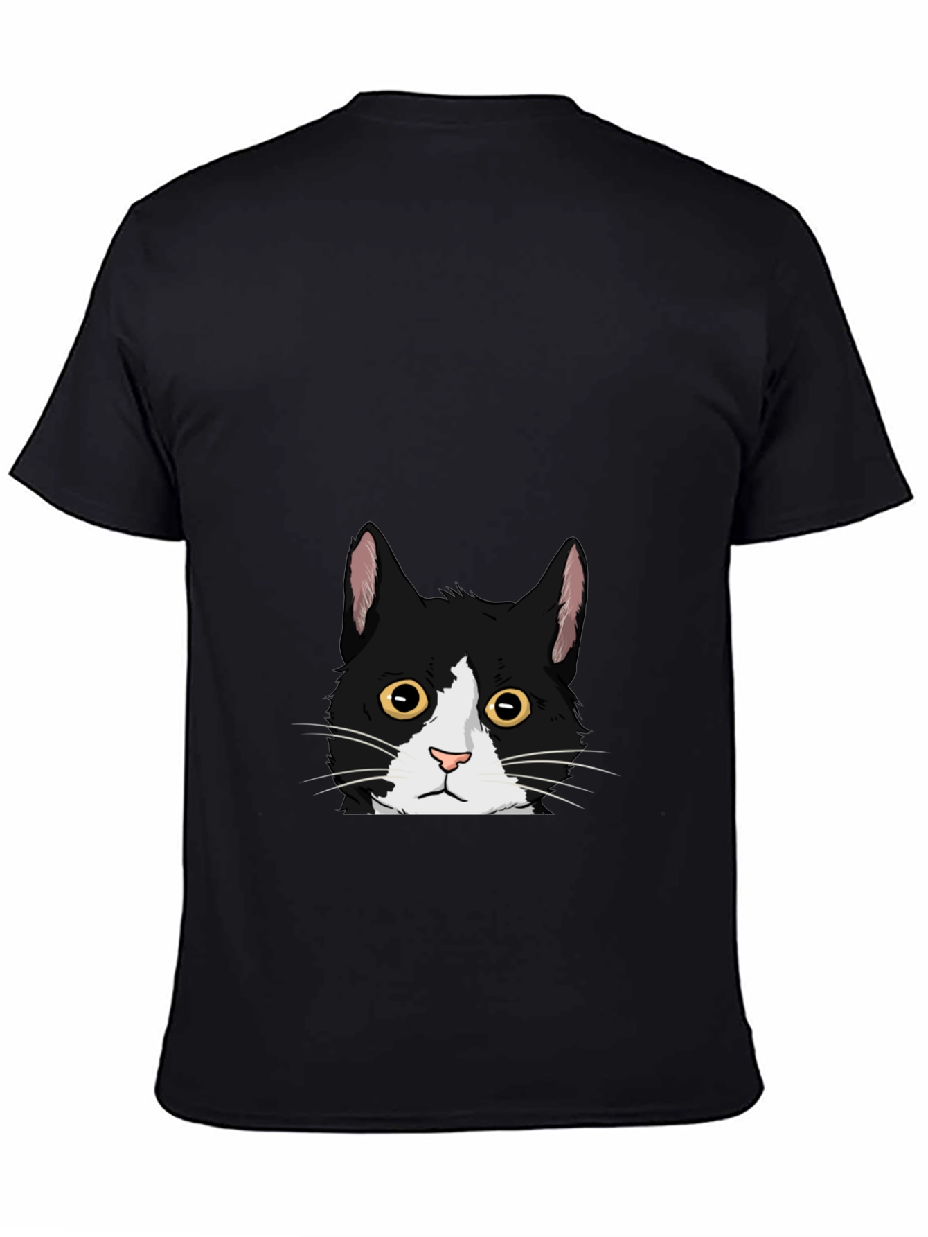 Black Black Cat Peekaboo Graphic Tee view 4