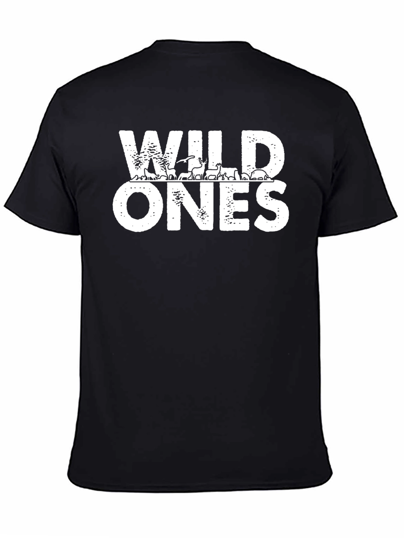 Black Wild Ones Graphic Tee - Black Casual Shirt view 4