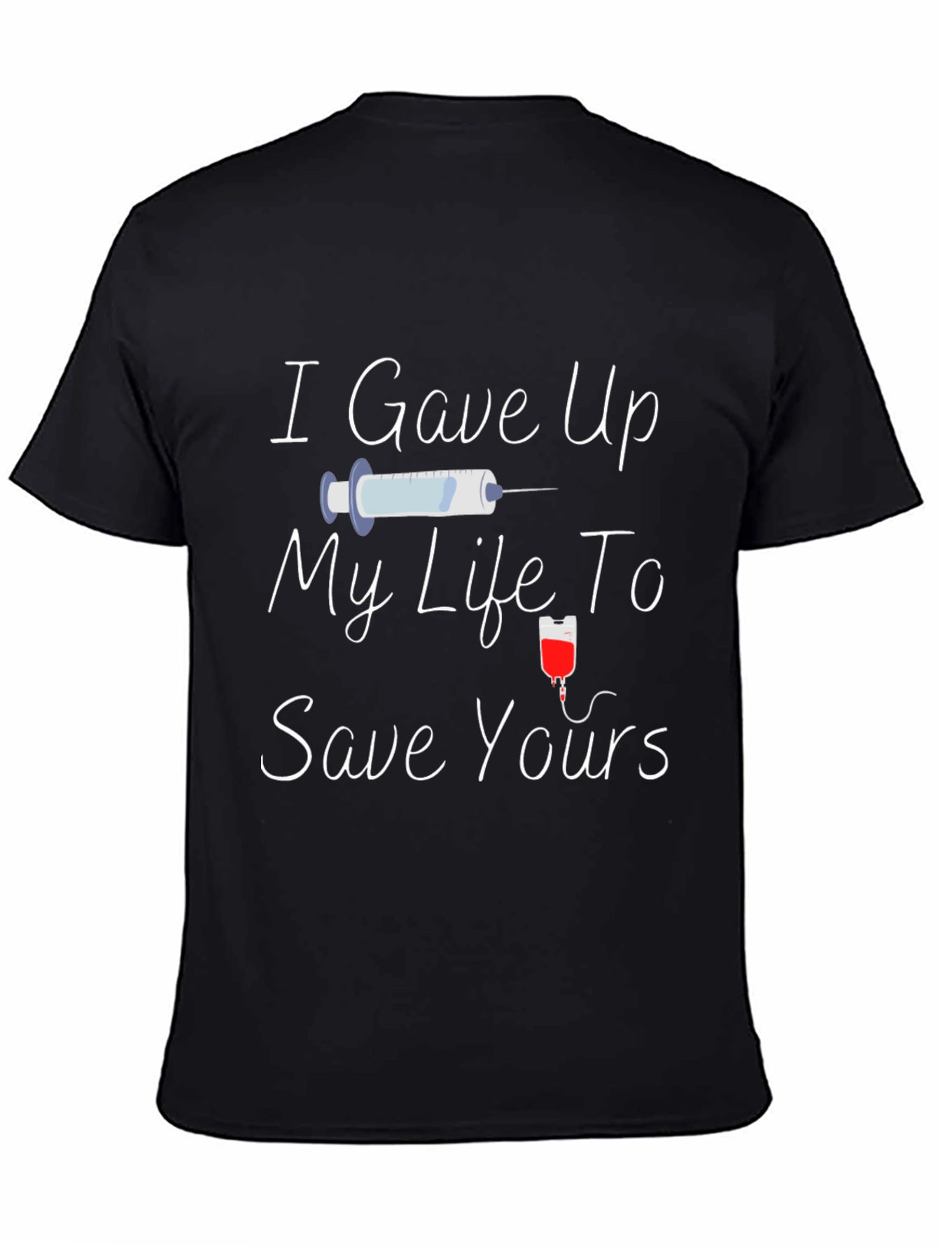 Black I Gave Up My Life T-Shirt view 4