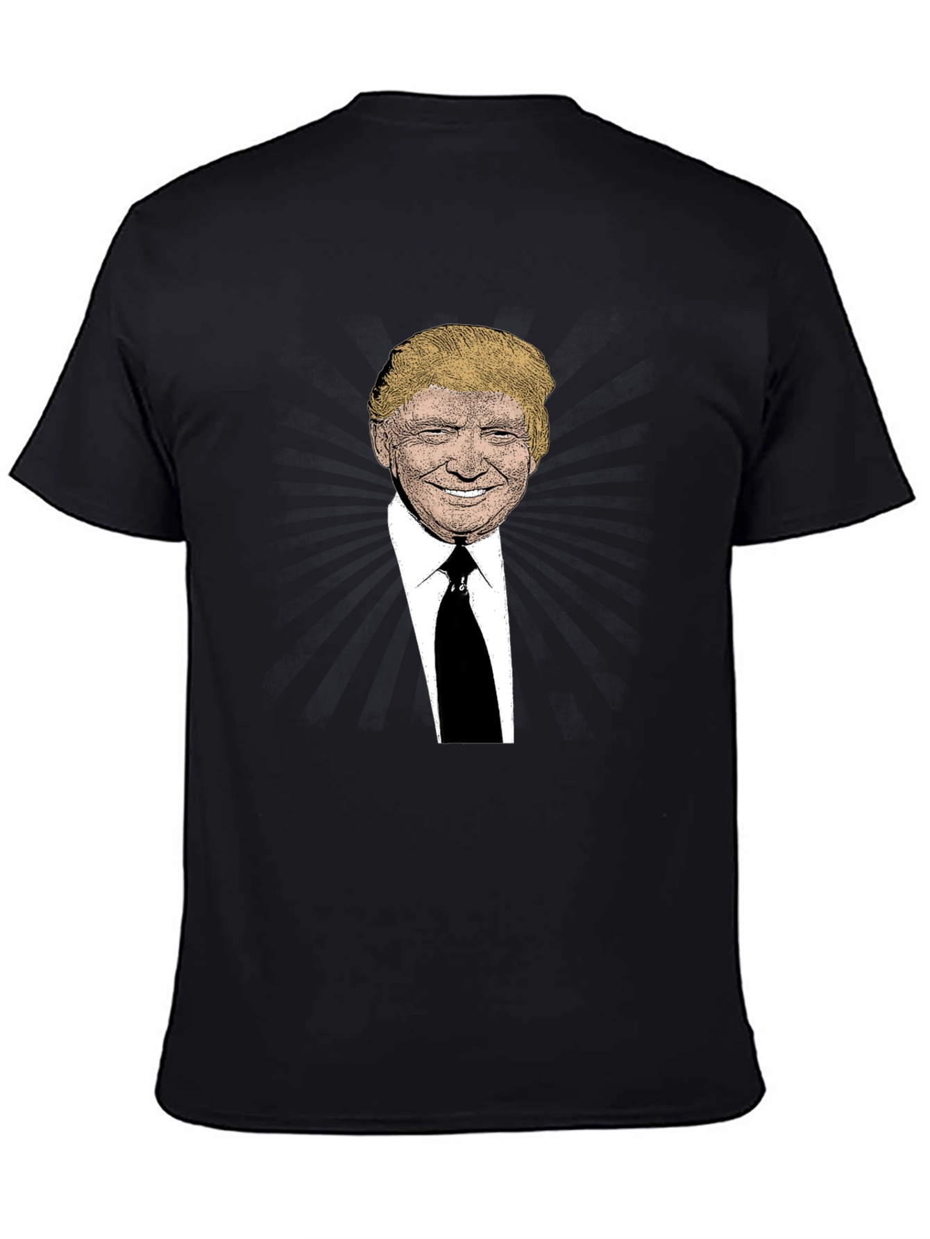 Black Trump Graphic Print Black T-Shirt view 4