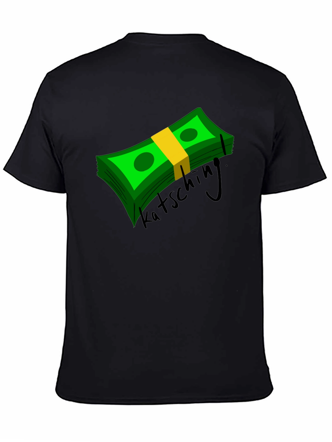 Black Katsching Money Graphic Tee - Black view 4