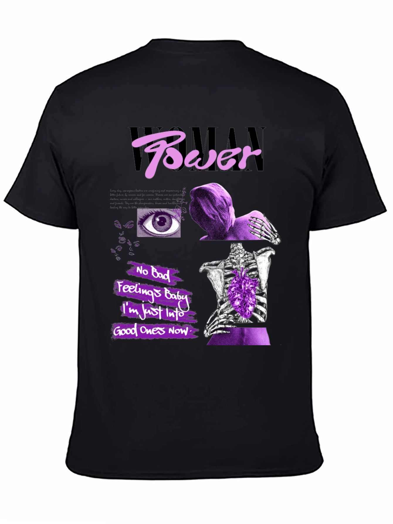 Woman Power Graphic Print T-Shirt - 4