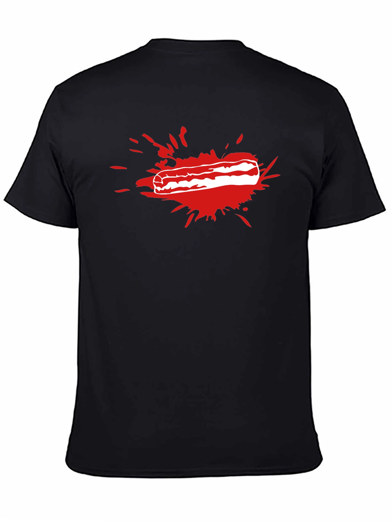 Bacon Splash T-Shirt - Funny Food Tee - 4
