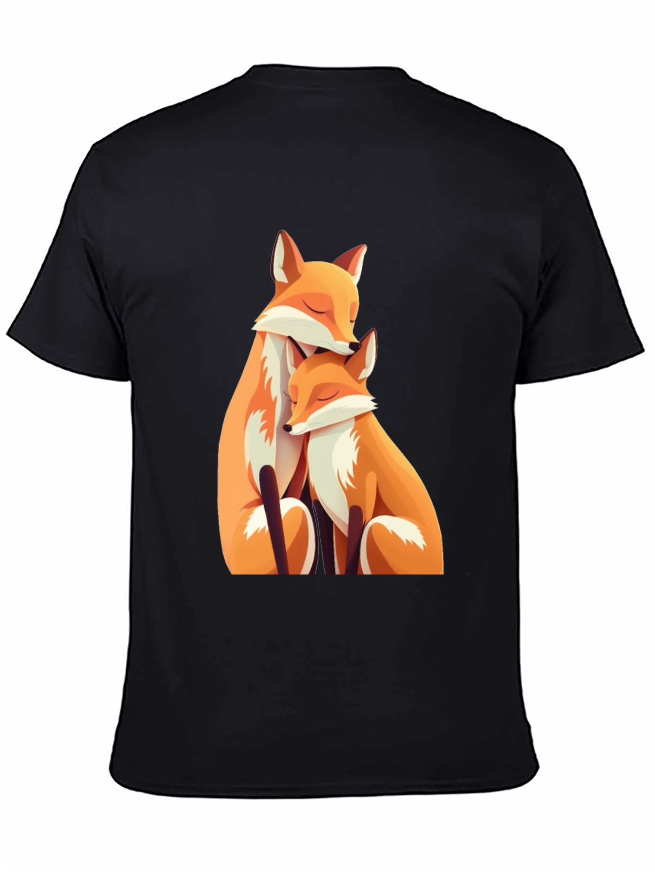 Black Fox Family Graphic Tee - Soft Cotton Blend view 4