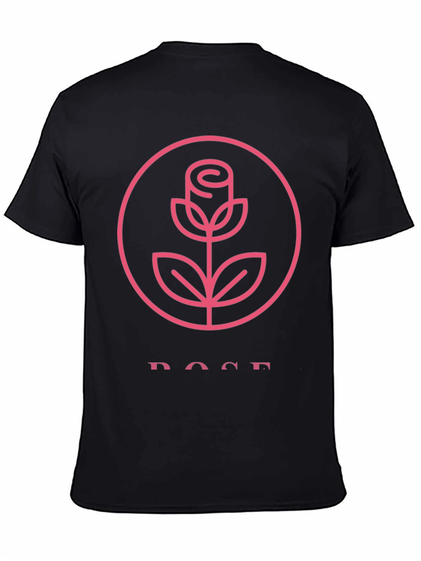 Black Rose Graphic Tee - Stylish Black T-Shirt view 4