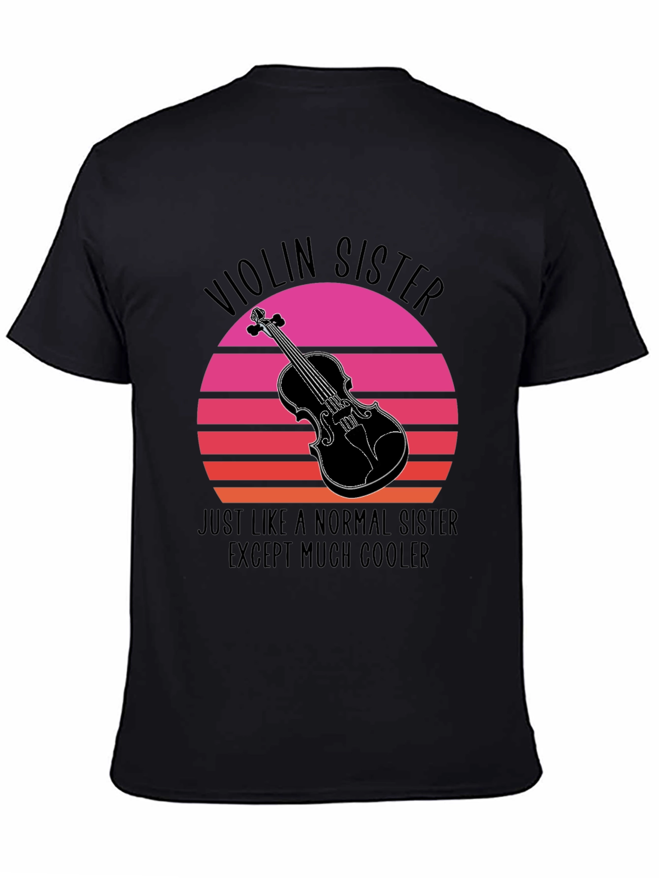 Black Violin Sister T-Shirt: Cool Music Lover Tee view 4