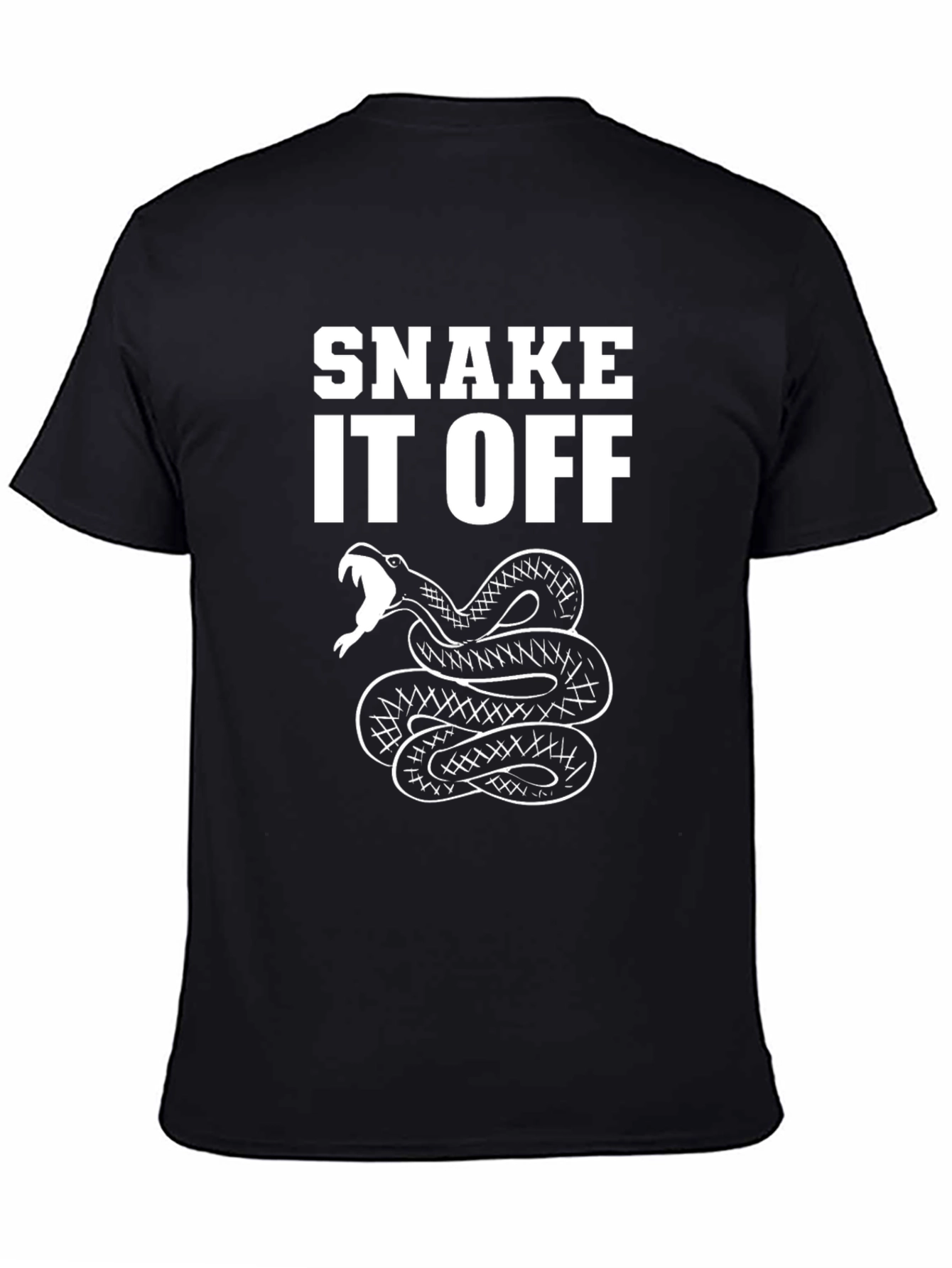 Black Snake It Off Graphic T-Shirt - Black view 4