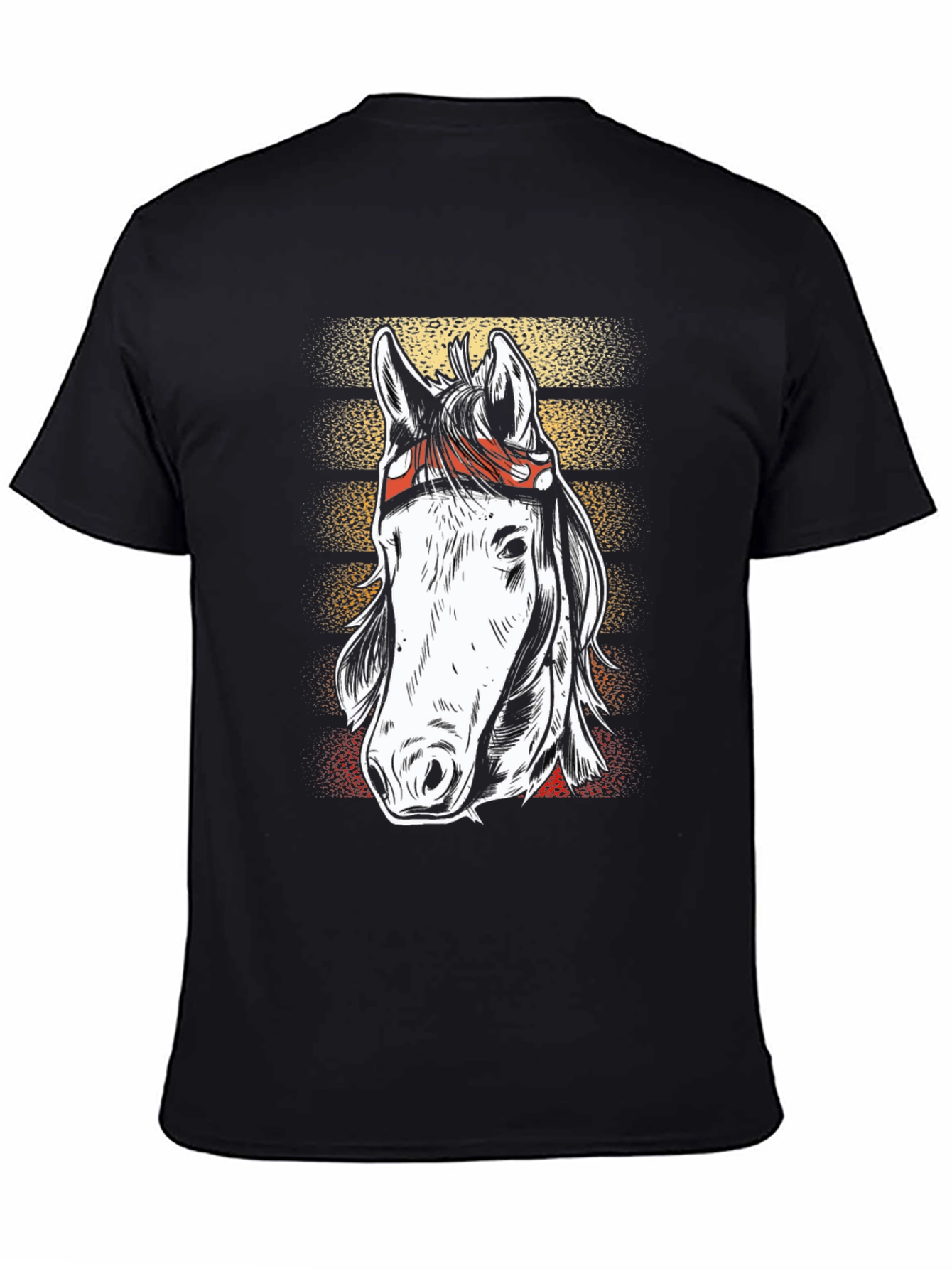 Black Horse Graphic Tee - Western Style view 4
