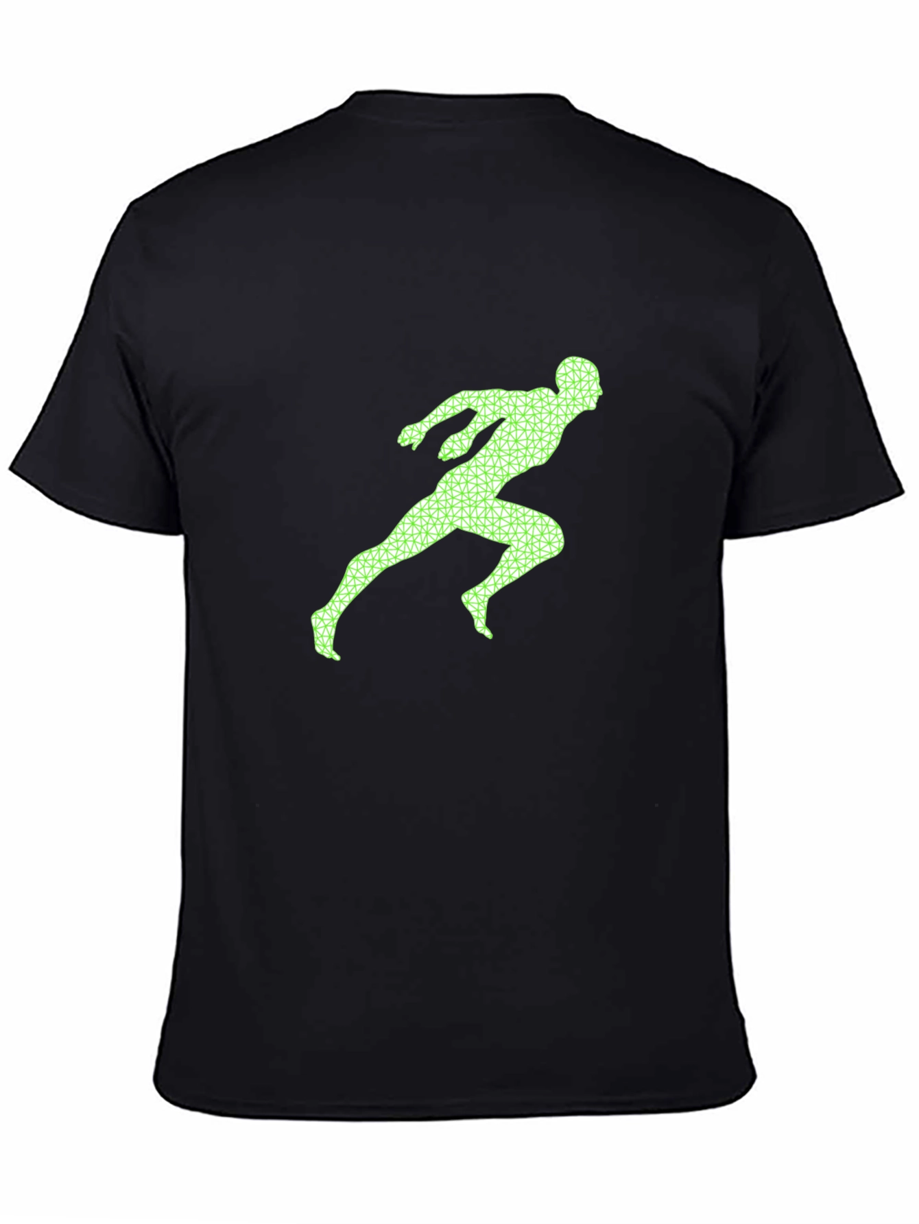 Black Runner Graphic Tee - Black Casual Shirt view 4