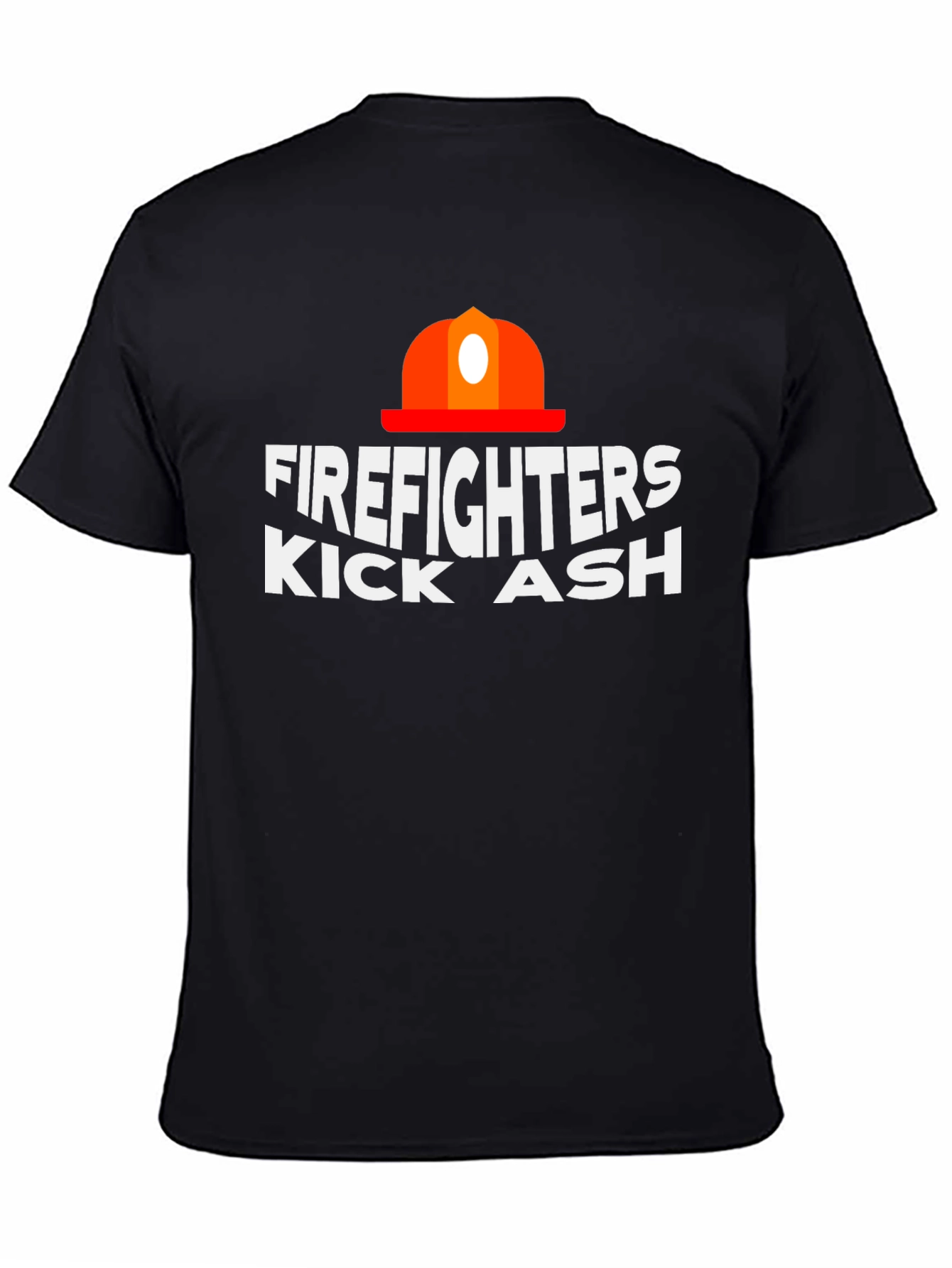 Black Firefighters Kick Ash Graphic Tee view 4