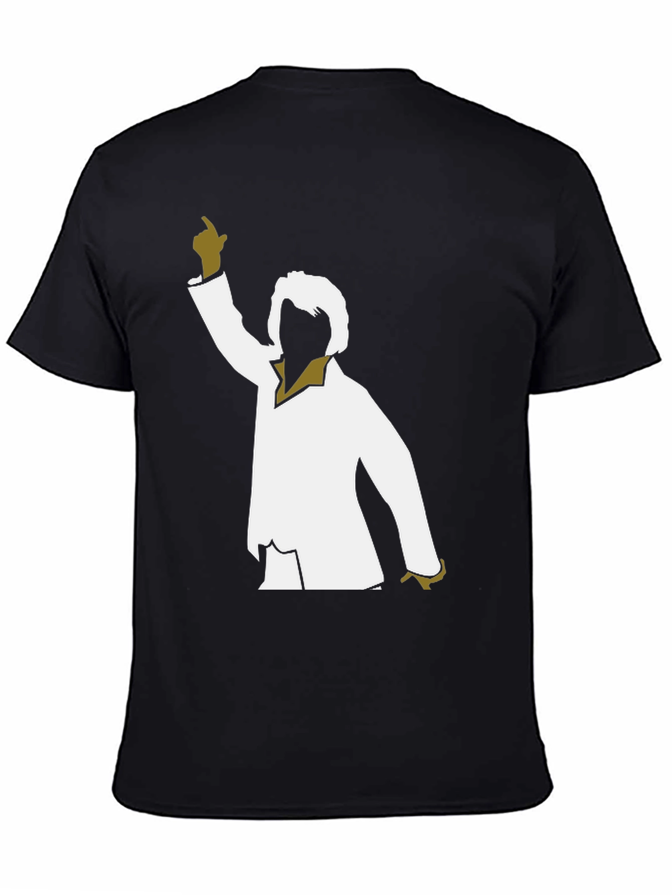 Black Disco Fever T-Shirt - Retro Dance Tee view 4