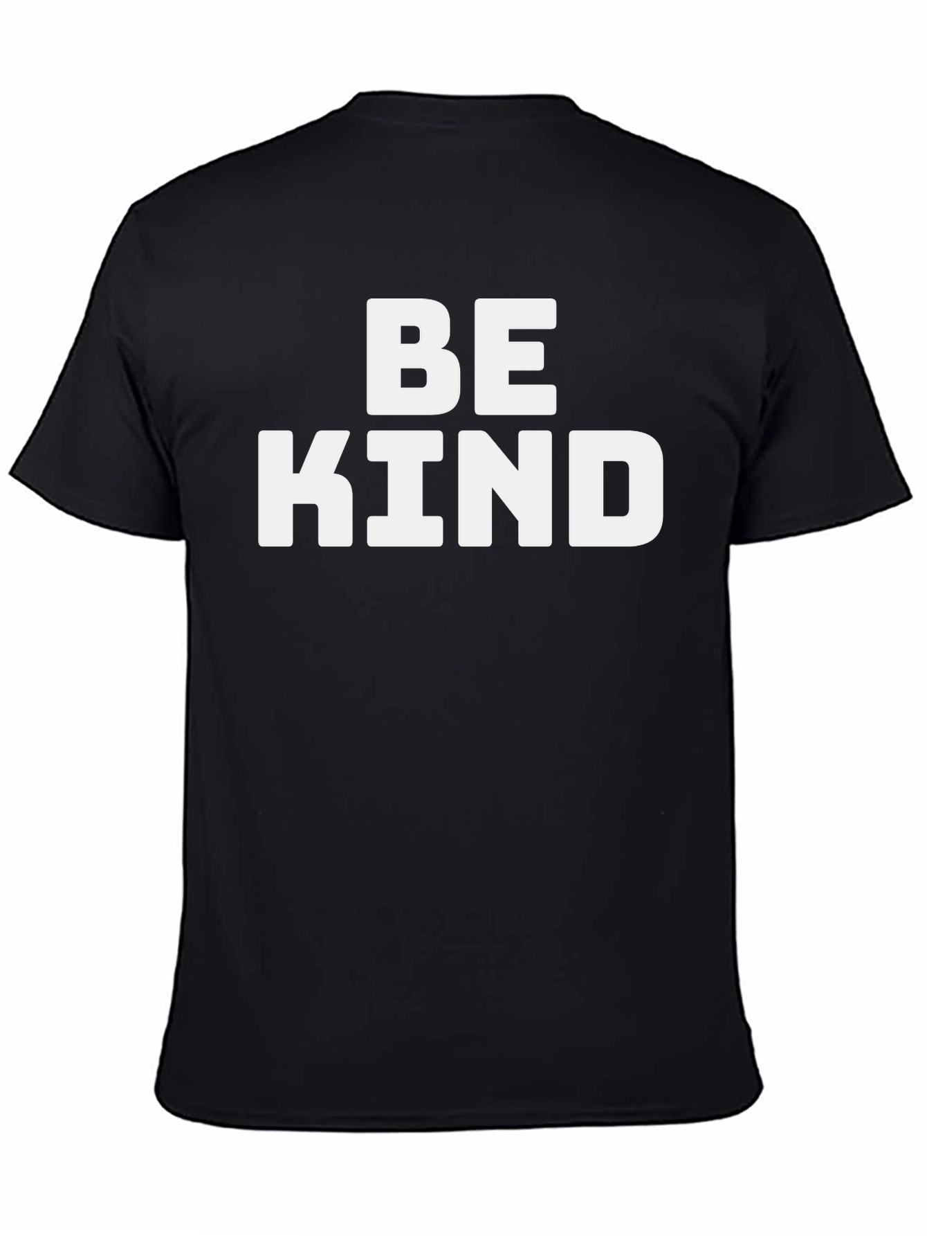 Black Be Kind Graphic Tee - Soft Cotton Blend Shirt view 4
