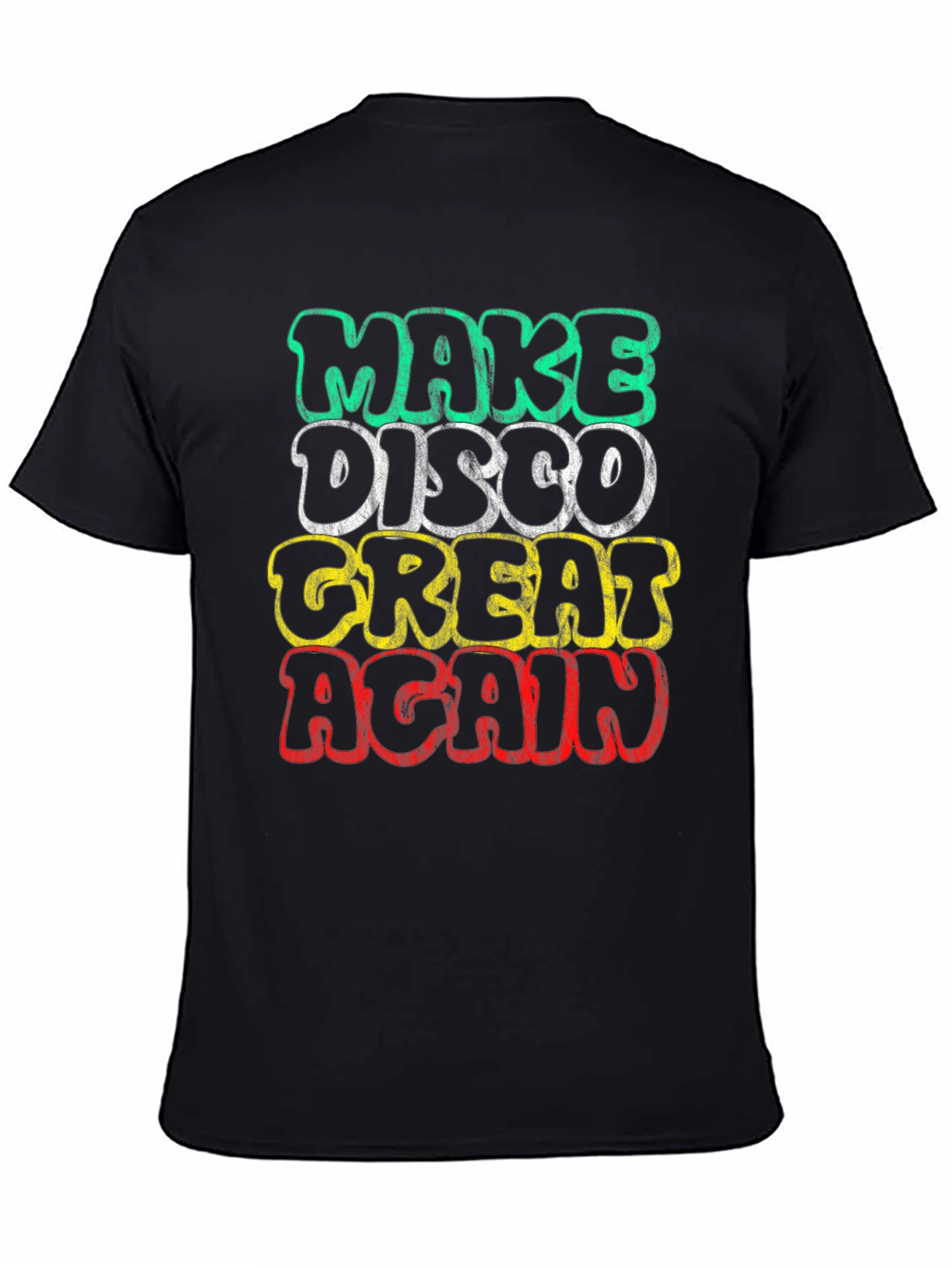 Black Make Disco Great Again T-Shirt view 4