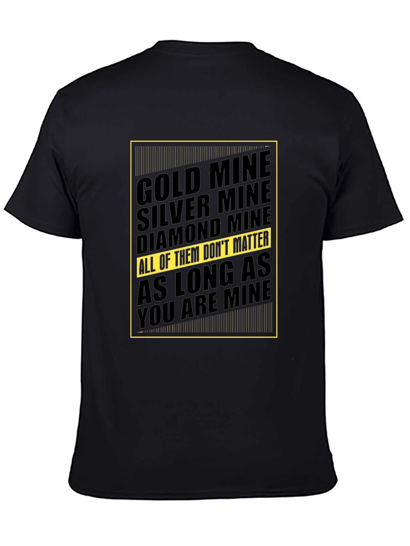 Black Mine Graphic Tee - Gold, Silver, Diamond view 4