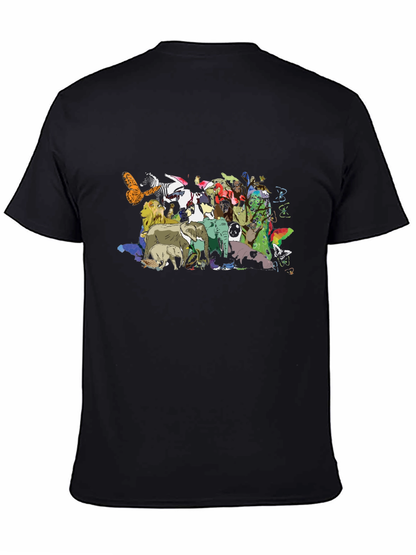 Black Animal Kingdom Graphic Tee view 4