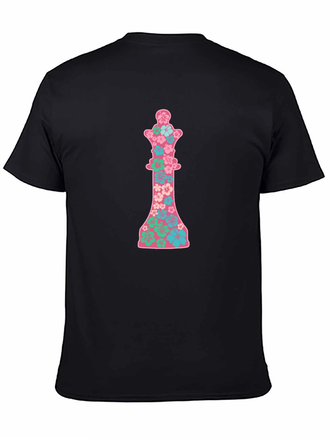Black Floral Queen Graphic Tee view 4