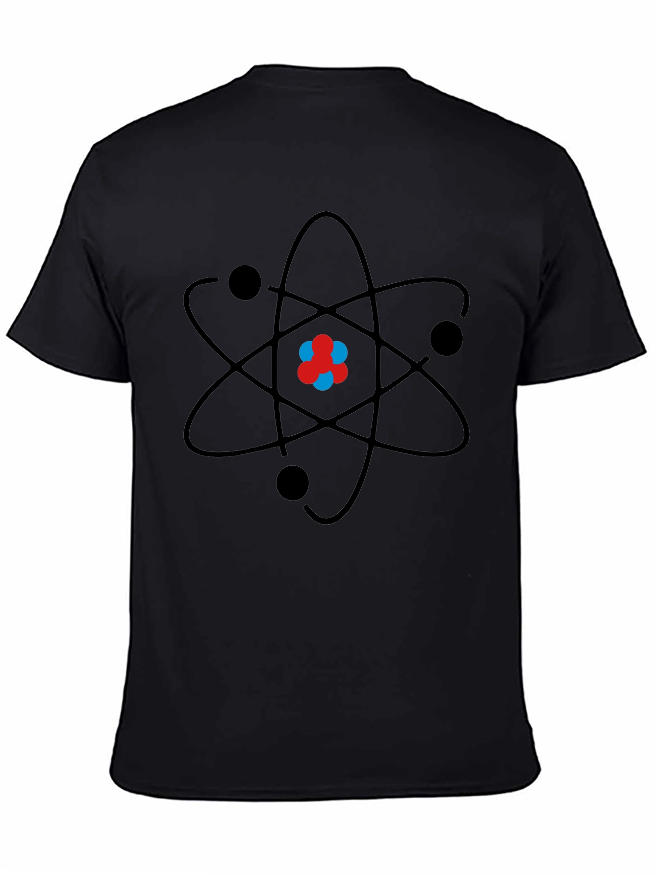 Black Atom Graphic Print Black T-Shirt view 4