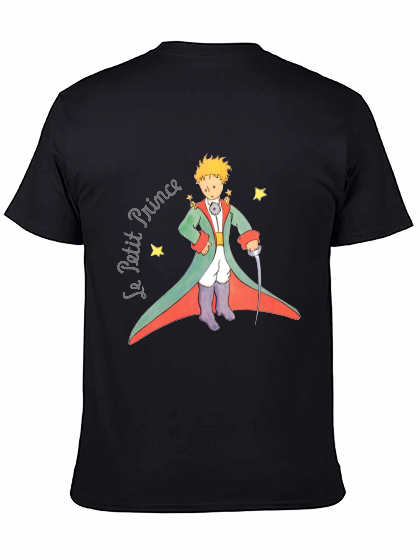 Le Petit Prince Graphic Tee - Black Cotton T-Shirt - 4