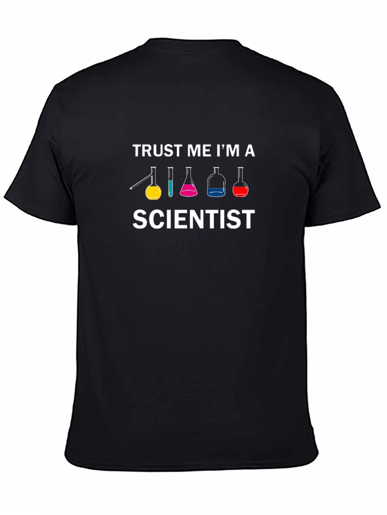 Black Trust Me I'm a Scientist T-Shirt - Black, Science Tee view 4