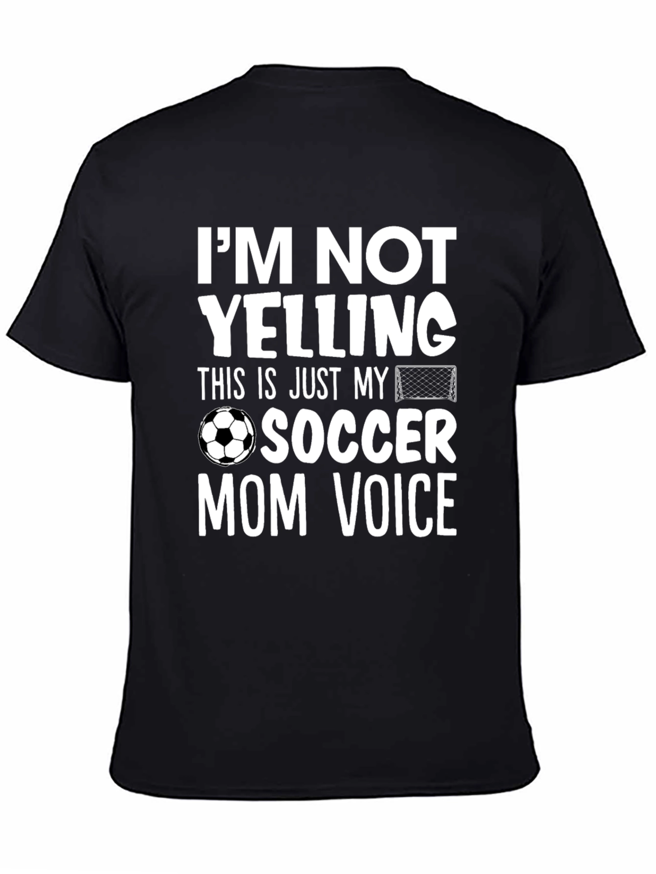 Black Soccer Mom Voice Graphic Tee view 4