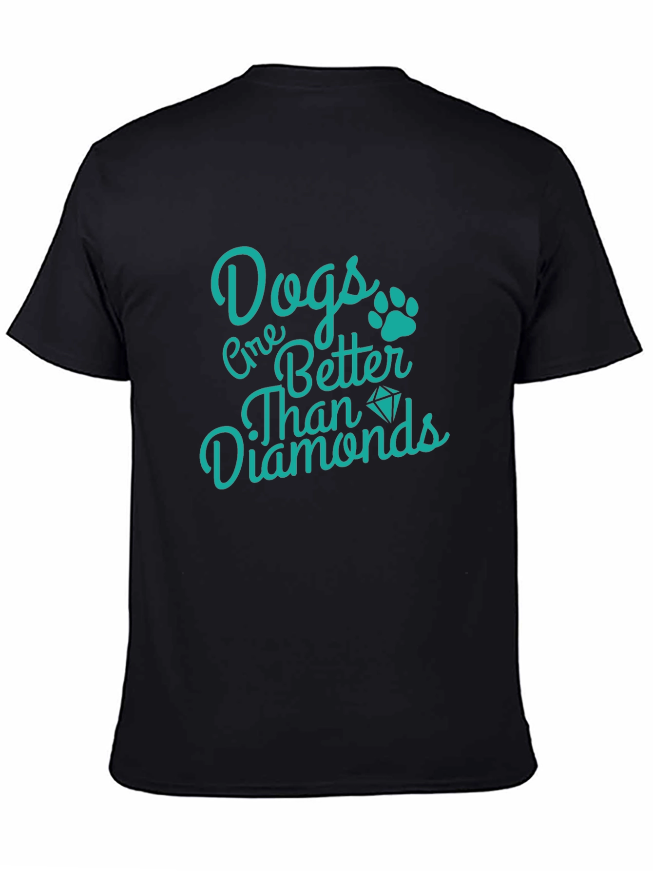 Black Dogs Are Better Than Diamonds Tee view 4