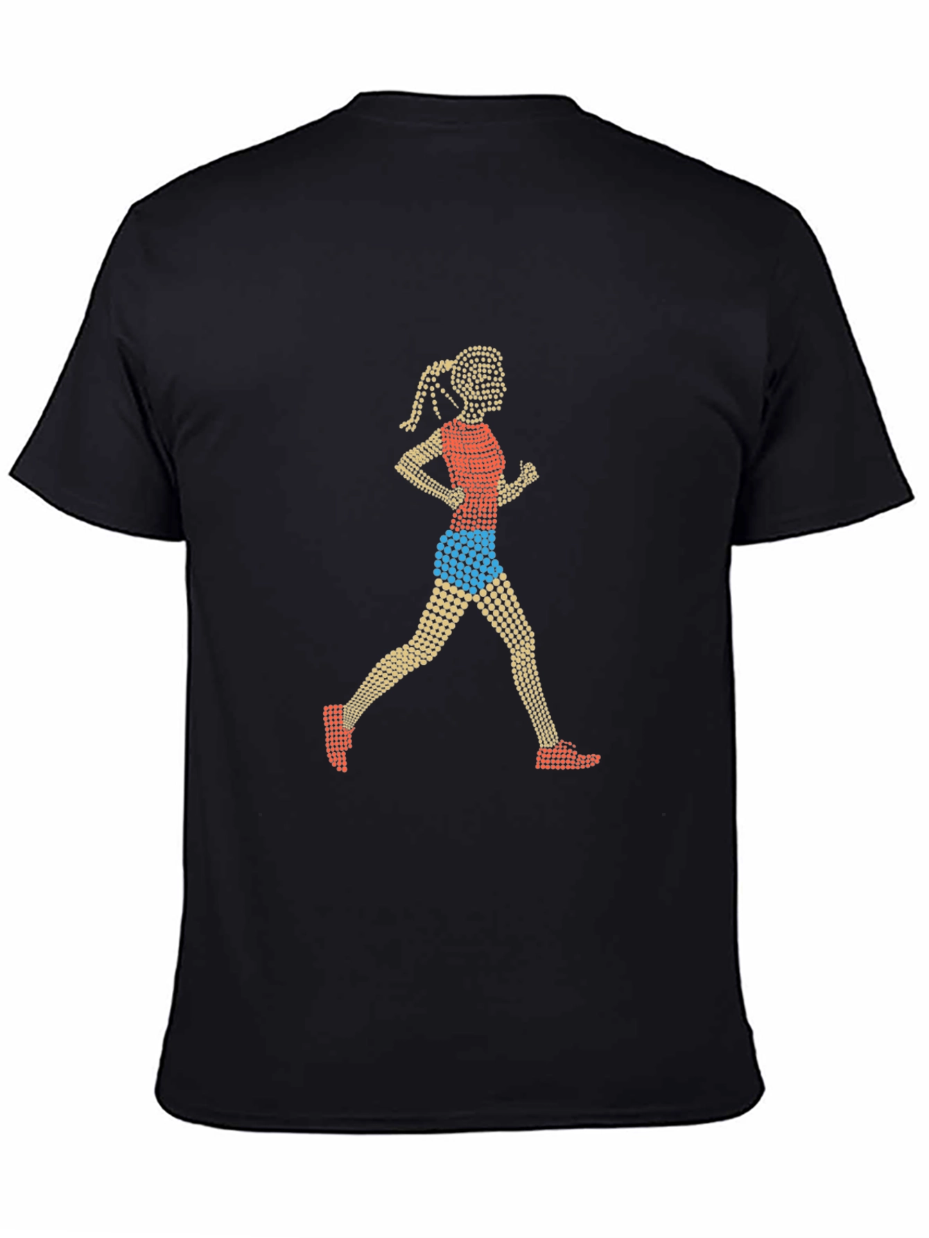 Black Runner Graphic Tee - Stylish & Sporty Design view 4