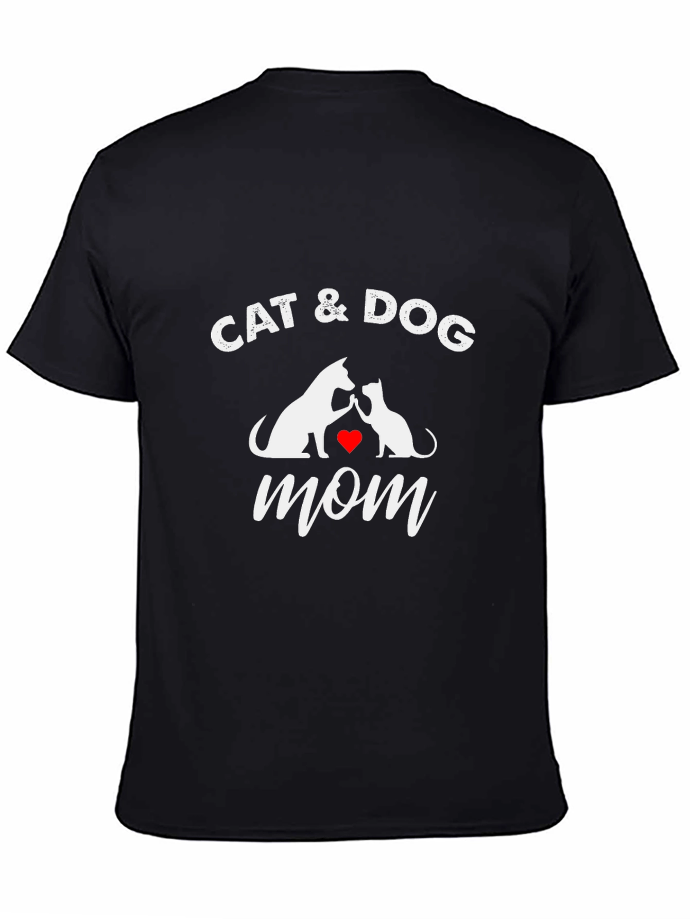 Black Cat & Dog Mom T-Shirt view 4