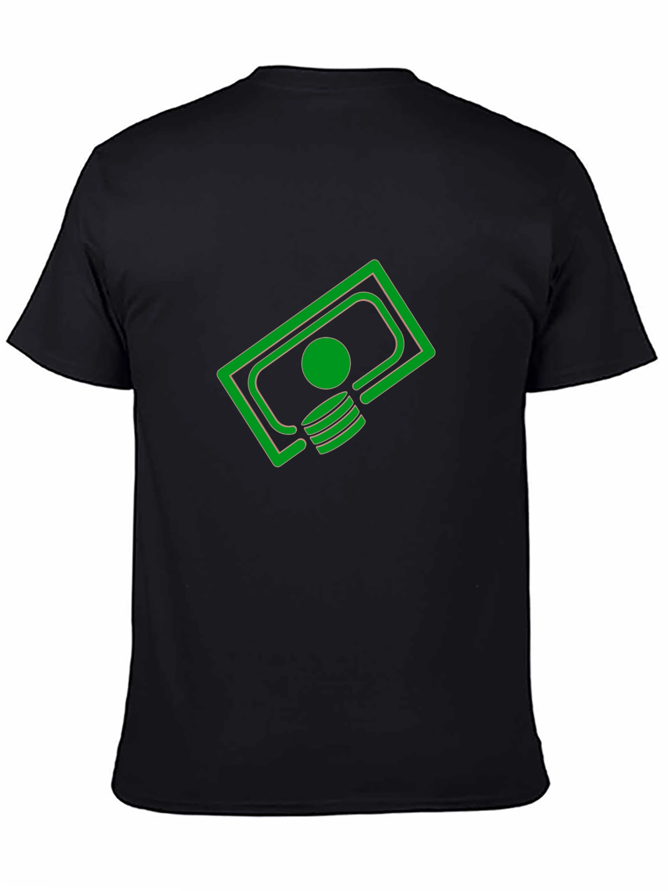 Black Money Graphic Tee - Cool Black T-Shirt view 4