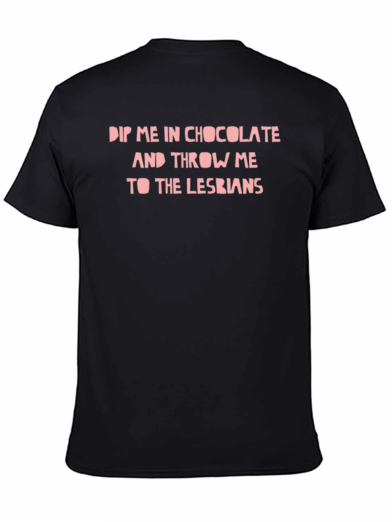 Black Funny Graphic Tee - Dip Me in Chocolate view 4