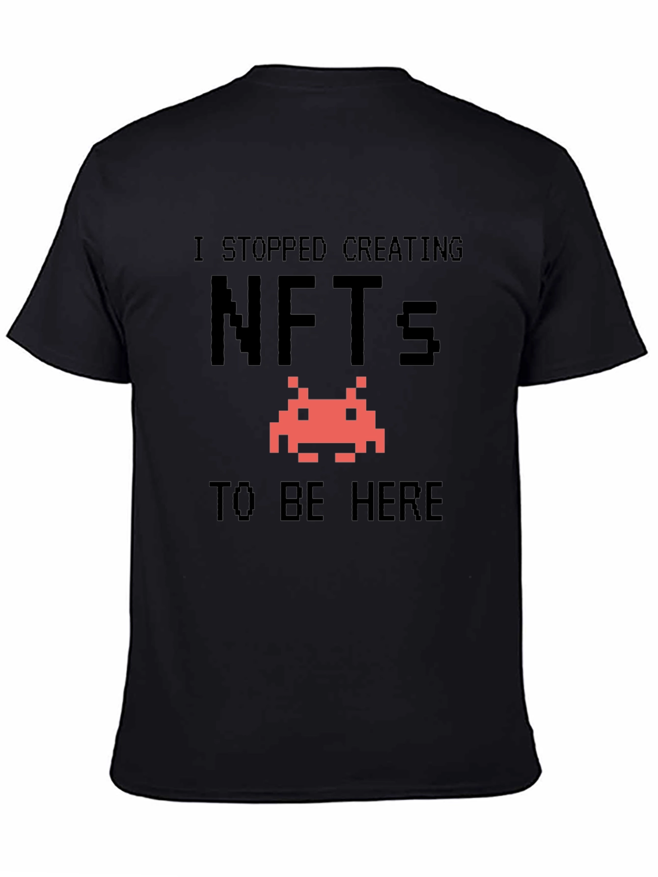 Black NFTs Humor T-Shirt - Stop Creating NFTs view 4