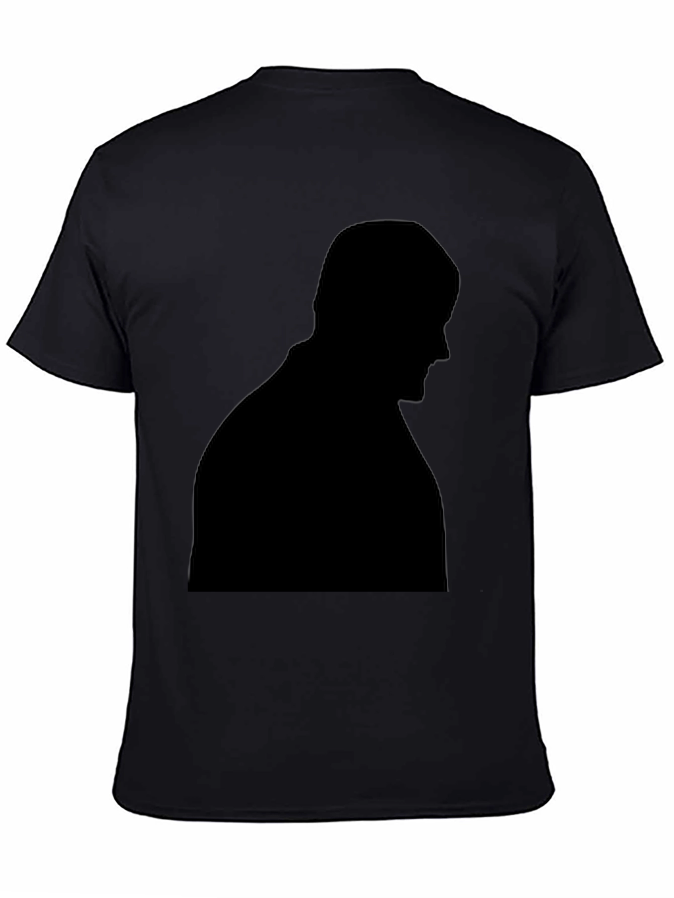 Black Silhouette Graphic Tee - Mens Black T-Shirt view 4