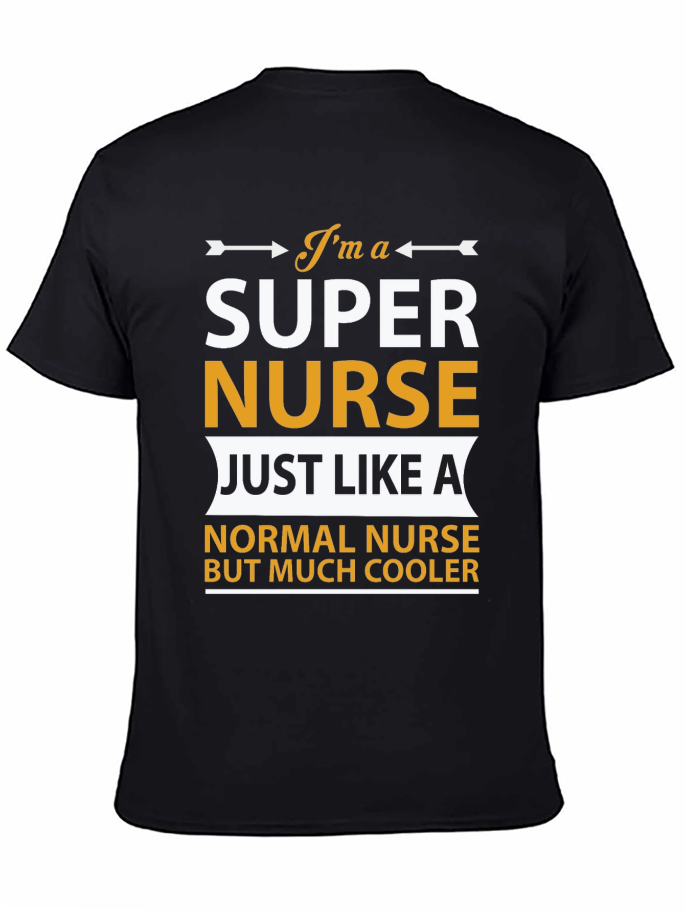 Black Super Nurse T-Shirt - Cool Nurse Apparel view 4