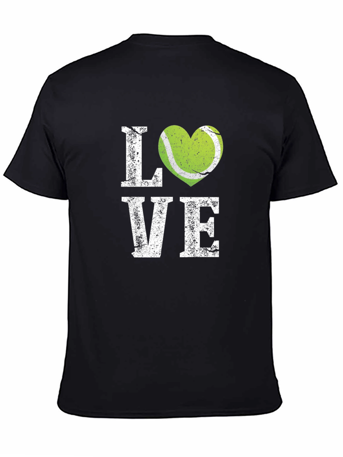 Black Tennis Love Graphic T-Shirt view 4