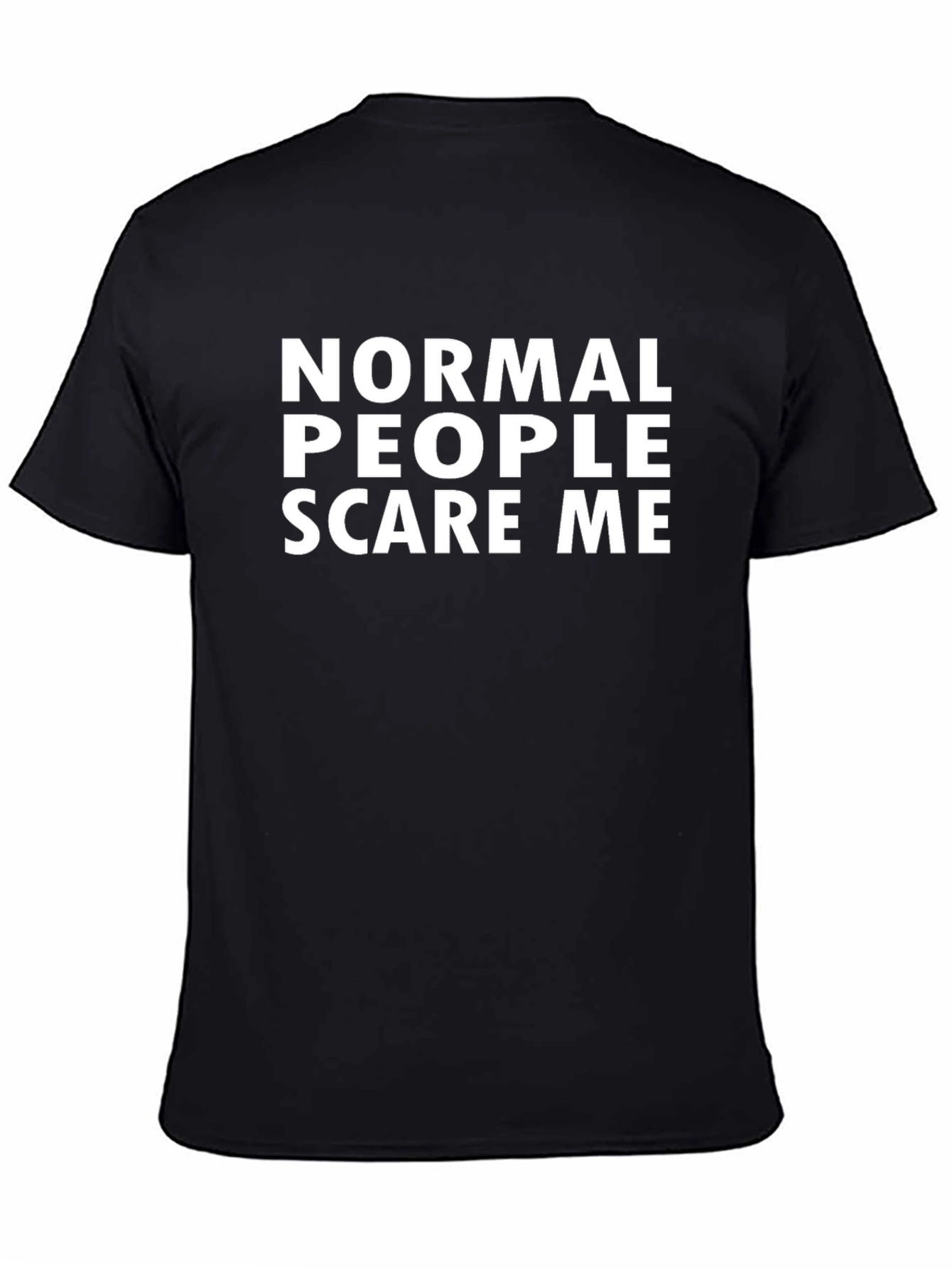 Black Normal People Scare Me Graphic Tee view 4