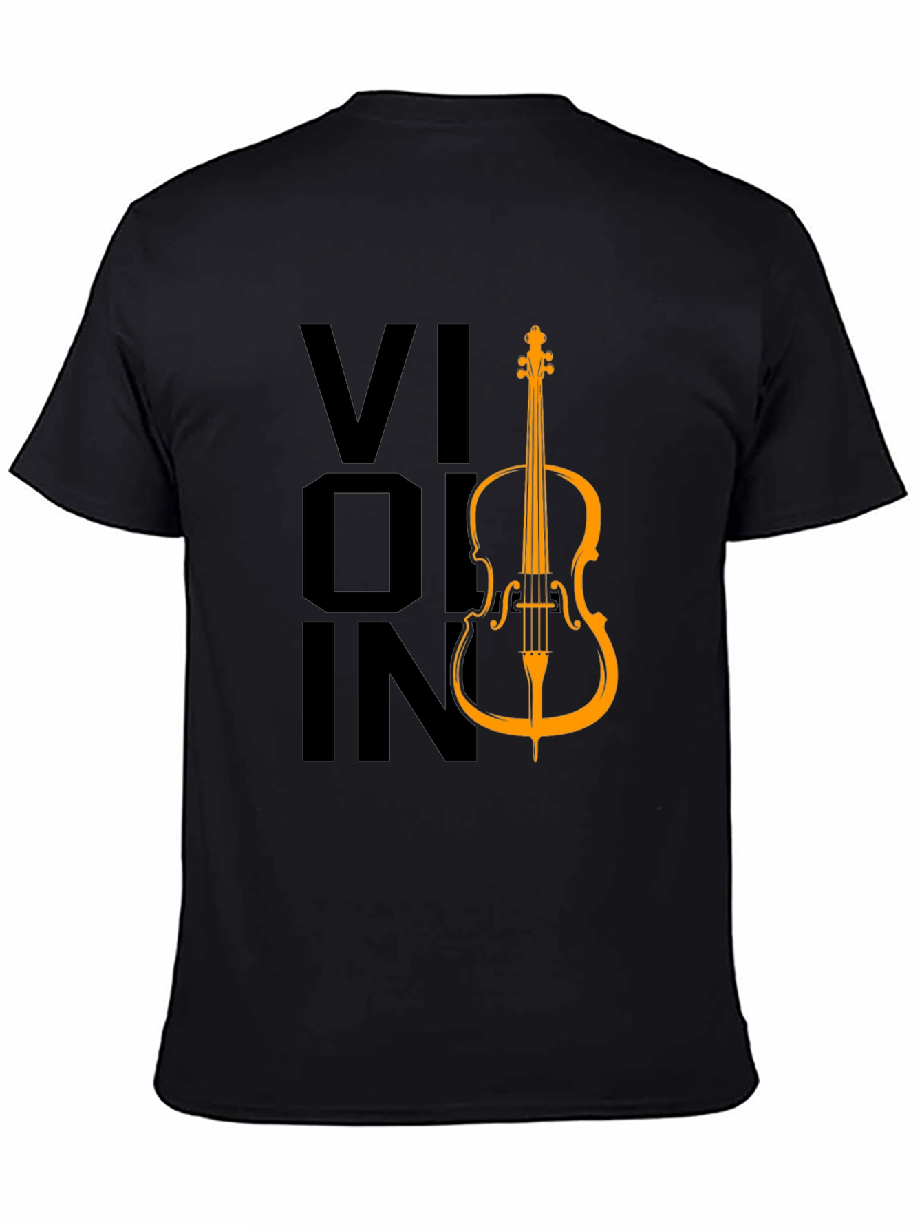 Black Violin Graphic Tee - Classic Music Lover T-Shirt view 4